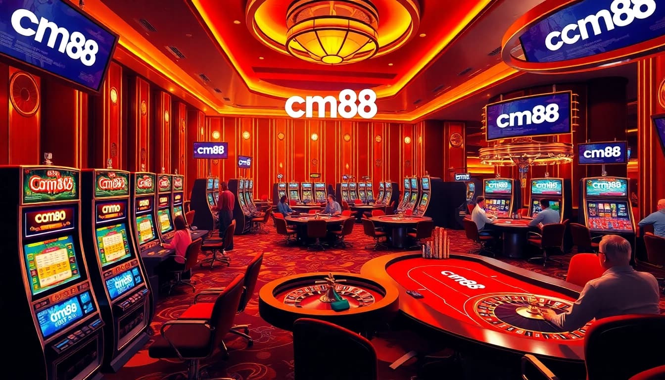 Players enjoying a thrilling gaming experience at CM88 casino with advanced technology.
