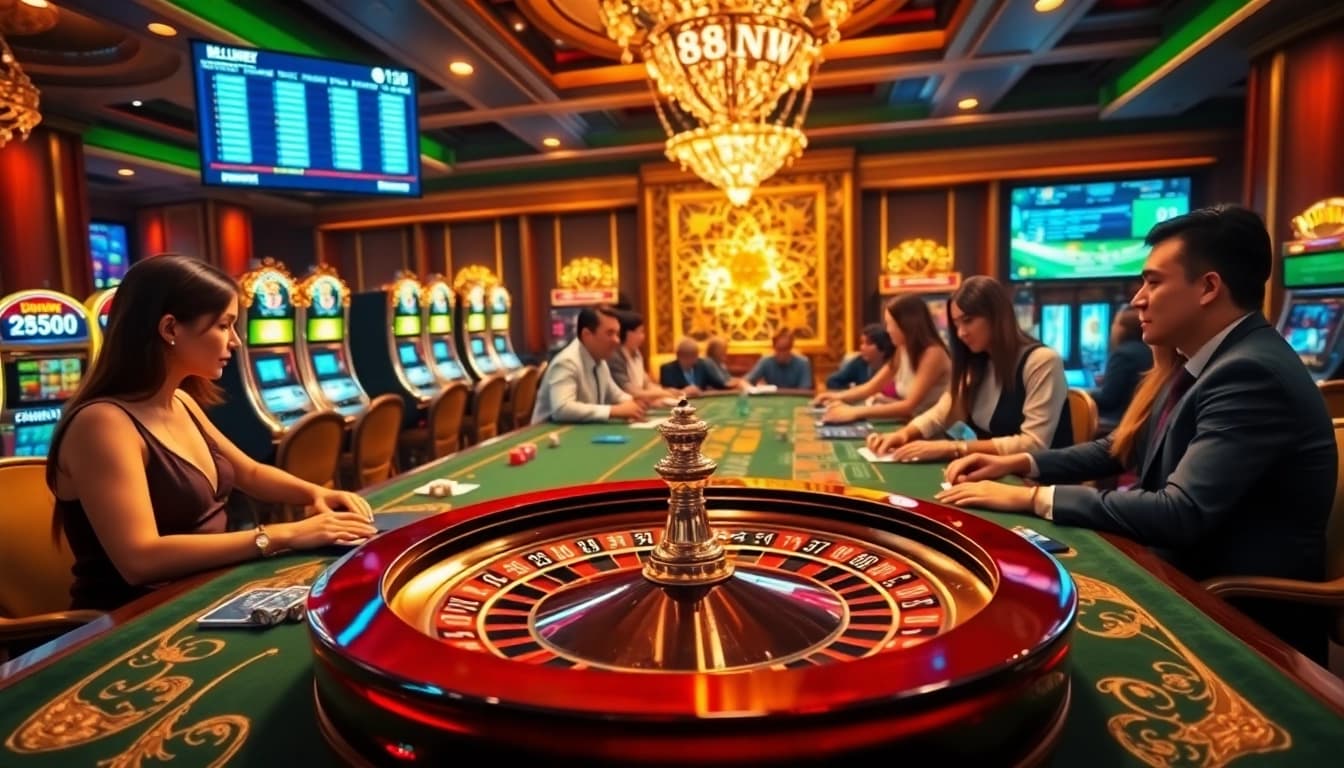 Experience the thrill of gaming at https://88new.autos/ with vibrant casino elements and lively players.