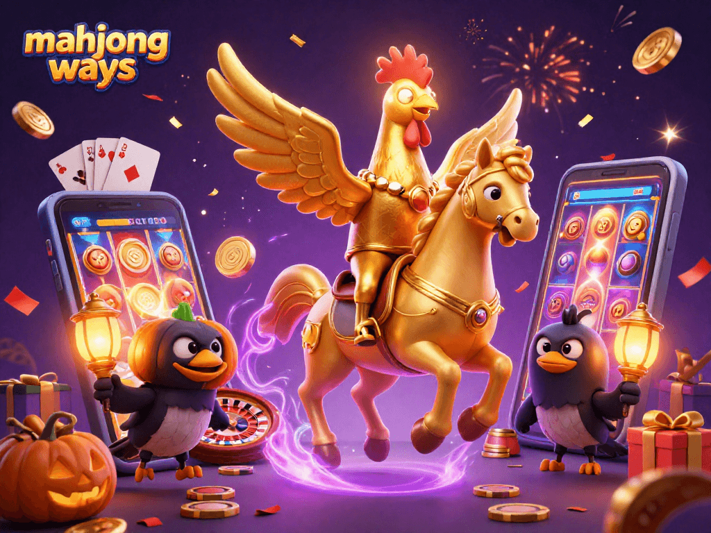 Spin the reels of Mahjong Ways with vibrant energy and winning elements in this captivating casino scene.