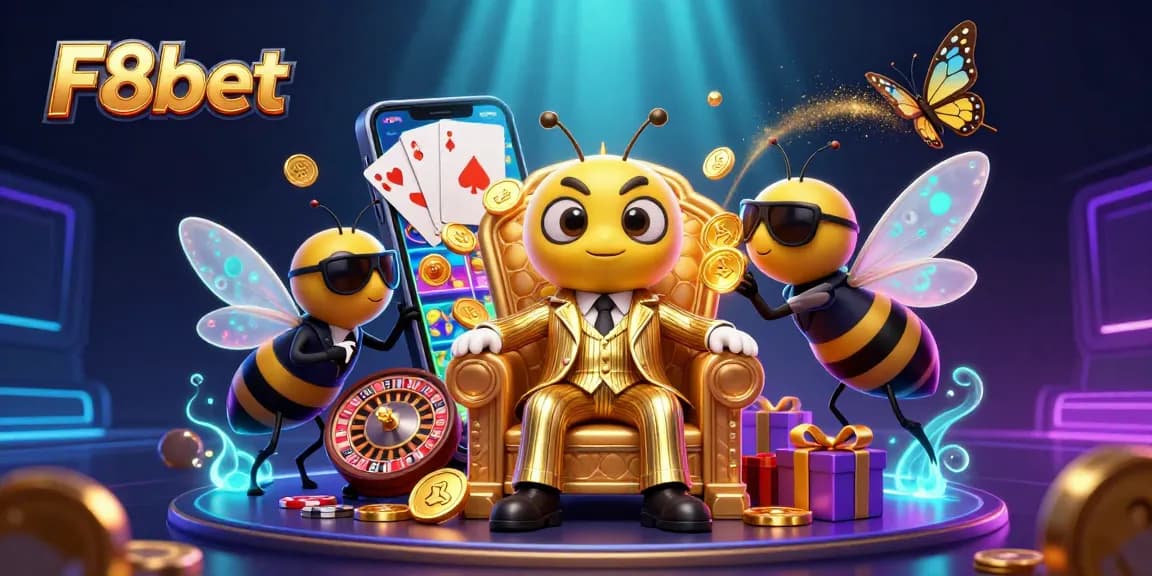 Engage in thrilling gameplay with F8bet's vibrant casino scene, featuring enticing slot elements.