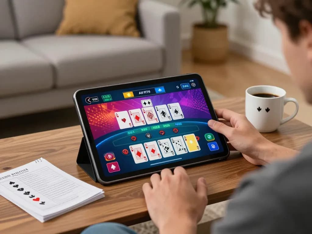 Engaging in live dealer blackjack as part of vivu88 online gaming experience.