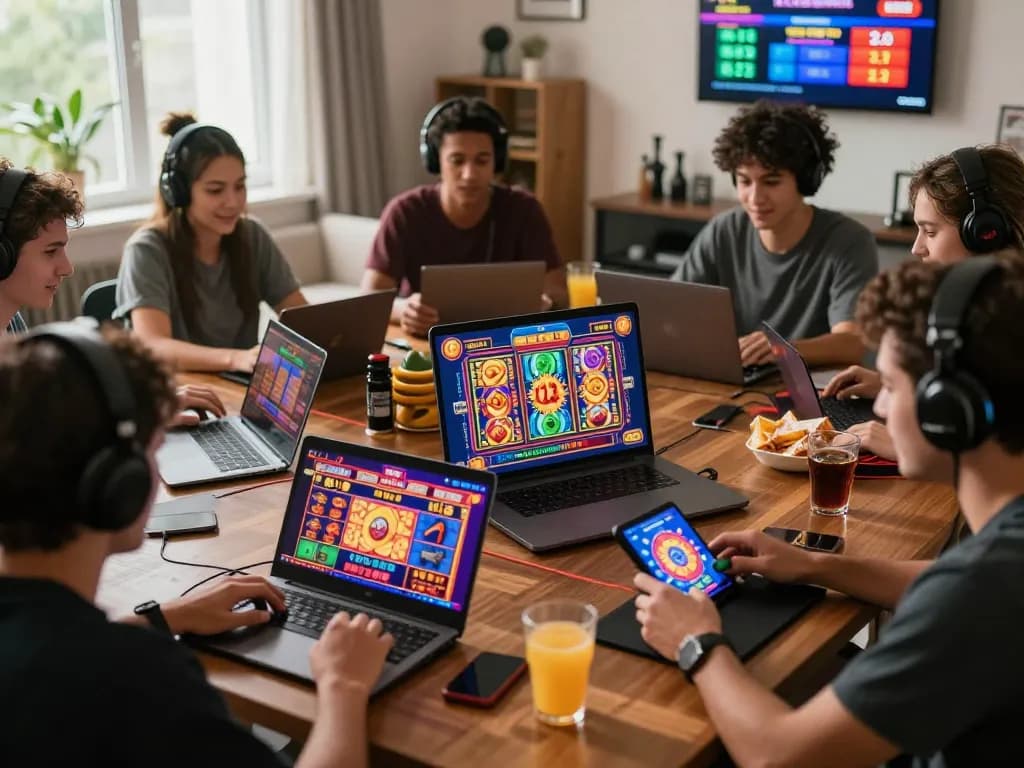Exciting online gaming experience at GI8 with players immersed in vibrant casino games.