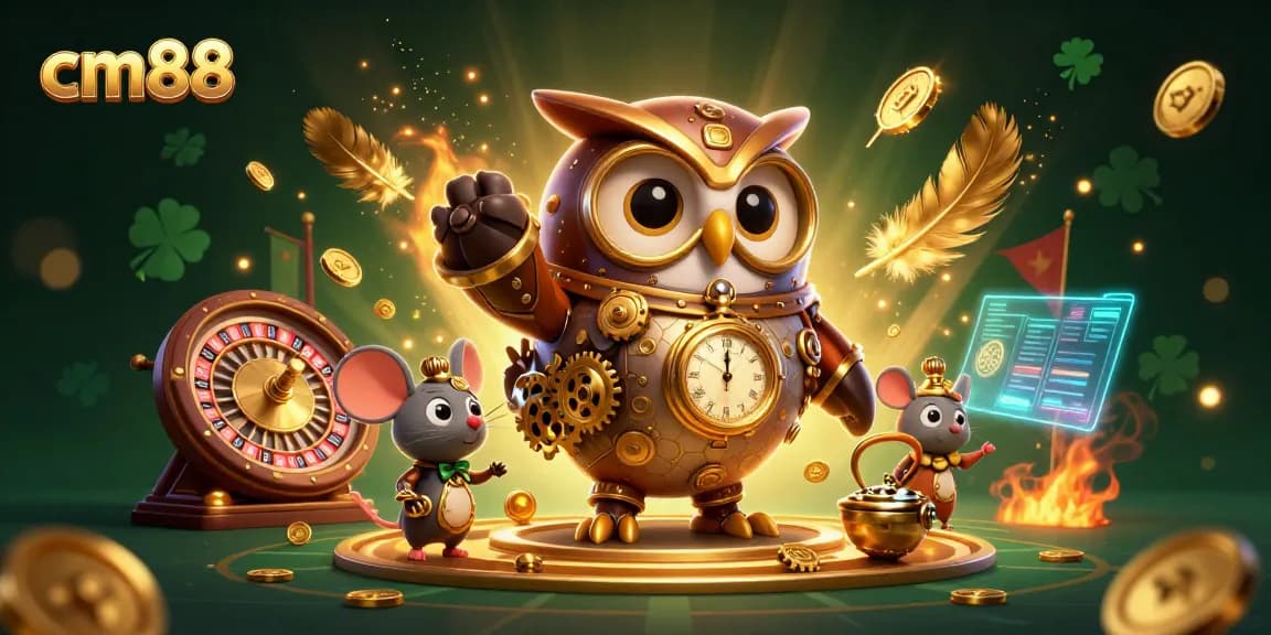 Spin vibrant roulette and win at cm88 casino with engaging steampunk characters.