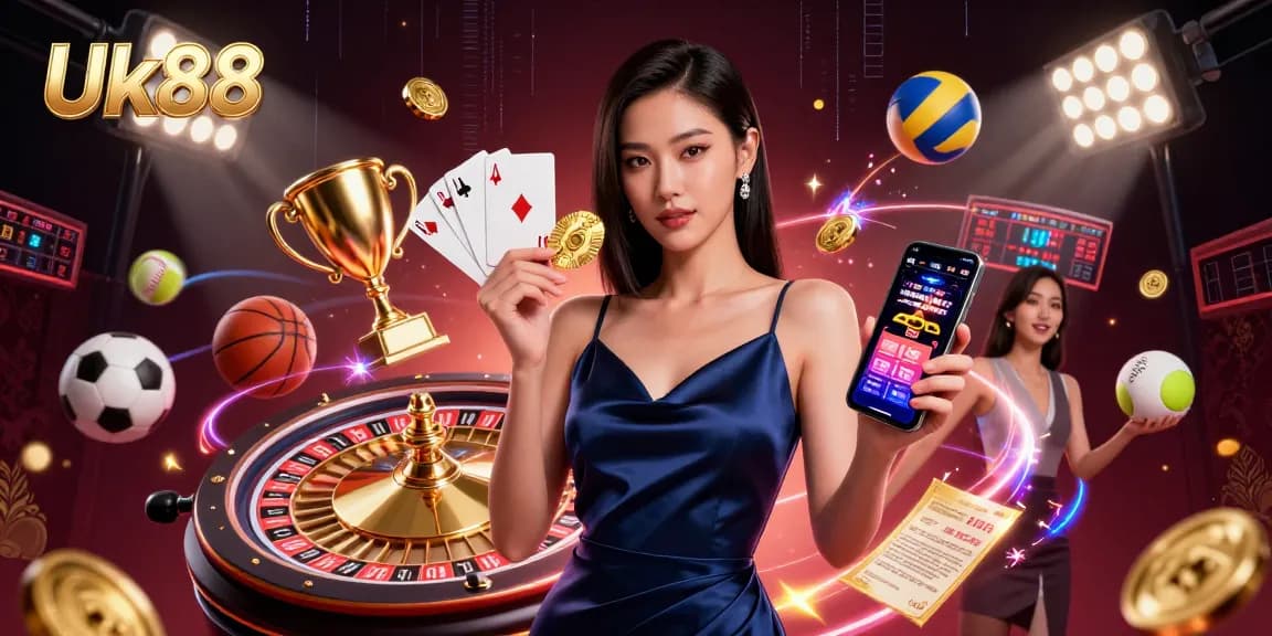 Win big with Uk88 as you engage in a luxurious casino experience showcasing stunning gameplay.
