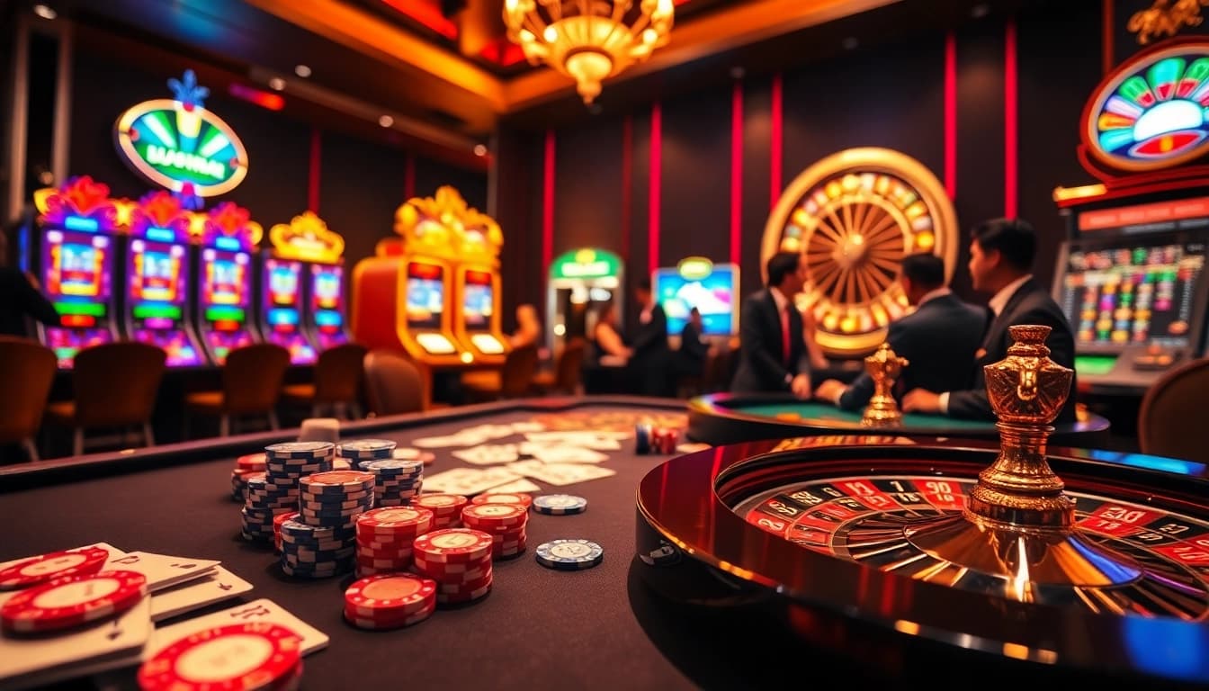 Experience thrilling gameplay at nk88 com with engaging casino tables and vibrant gaming atmospheres.