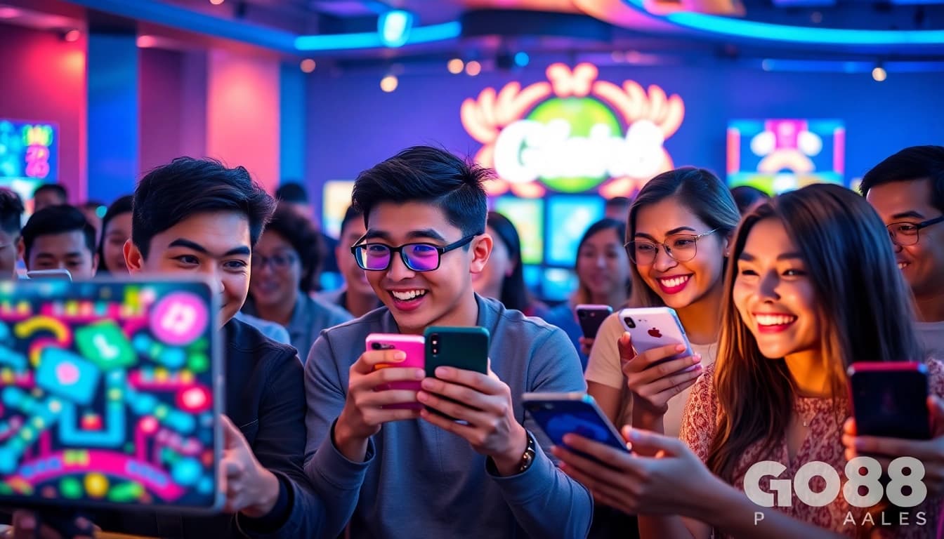Experience the excitement of Trang chủ Go88 with diverse players engaging in modern online gaming.