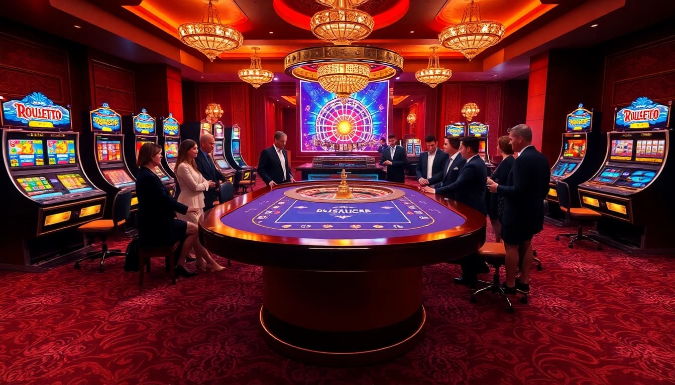 Experience the thrill of gaming at 8xx.com with players at a luxurious casino table.