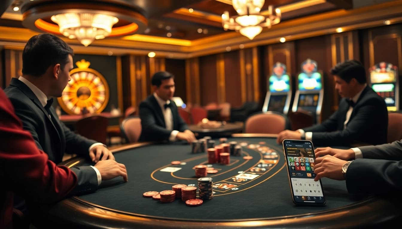 Experience the thrill of betting at nhà cái 8XX with vibrant casino tables and exciting gameplay.