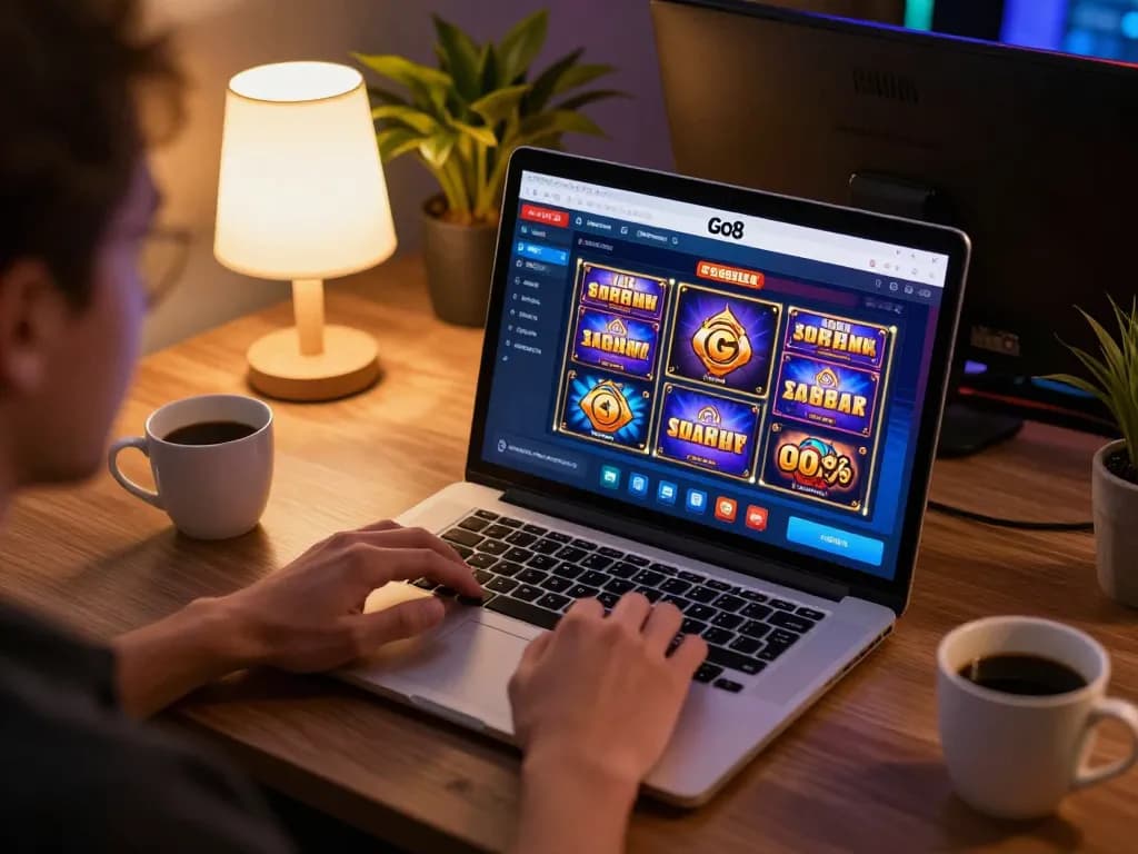 Engaging online gameplay on the Go8 casino site with vibrant slot options
