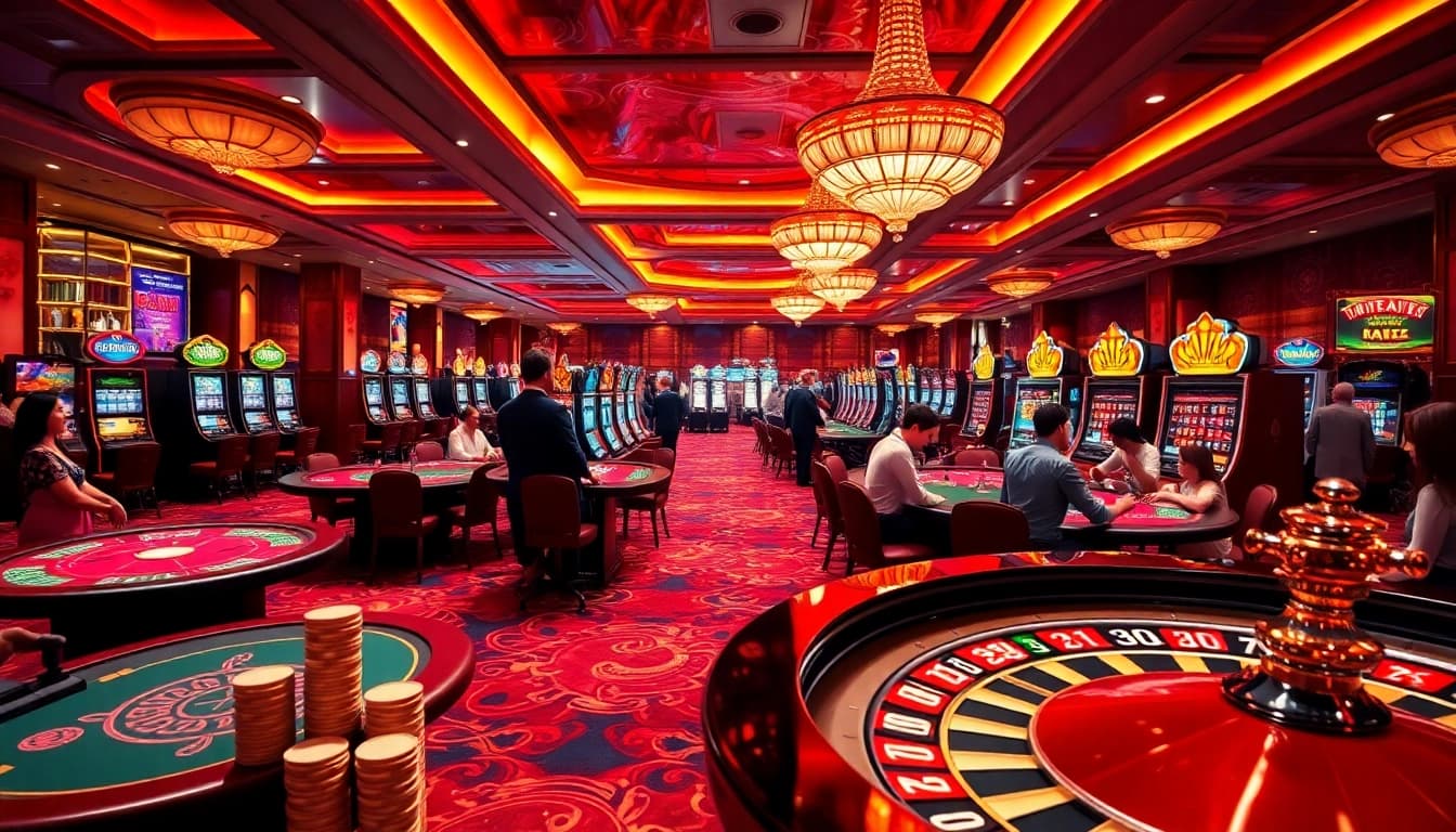 Experience the thrilling atmosphere of 33WIN Casino with vibrant games and engaged players.