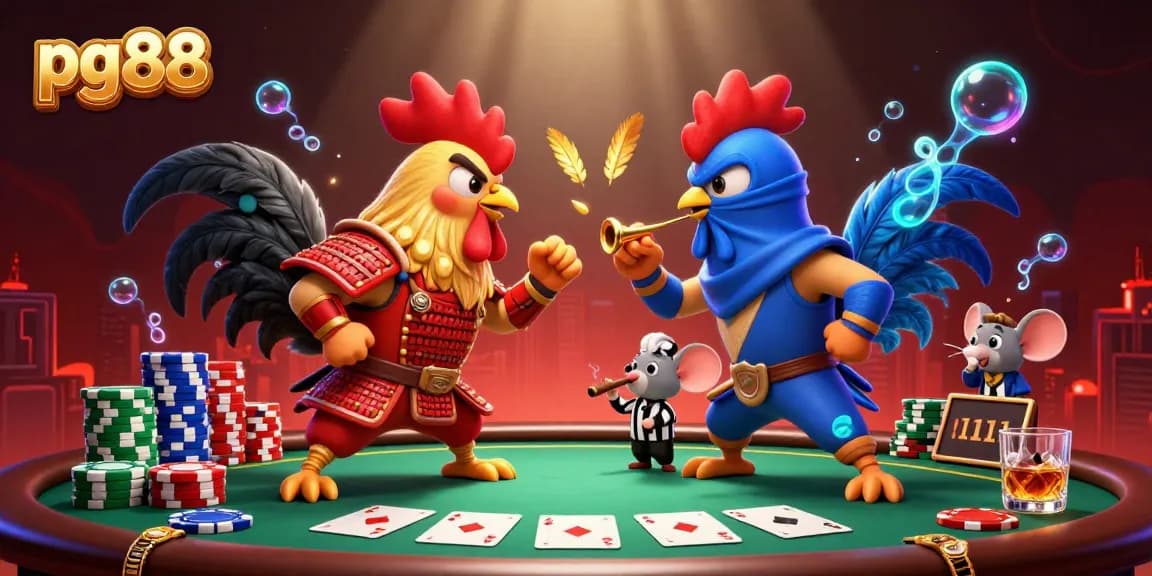 Engage in thrilling battles at pg88 with our unique 3D fighting roosters showdown!
