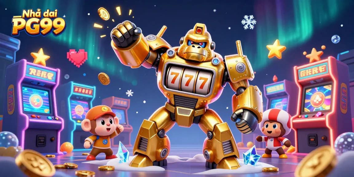 Engage in thrilling gameplay at Nhà cái PG99 with a dynamic and colorful casino scene.