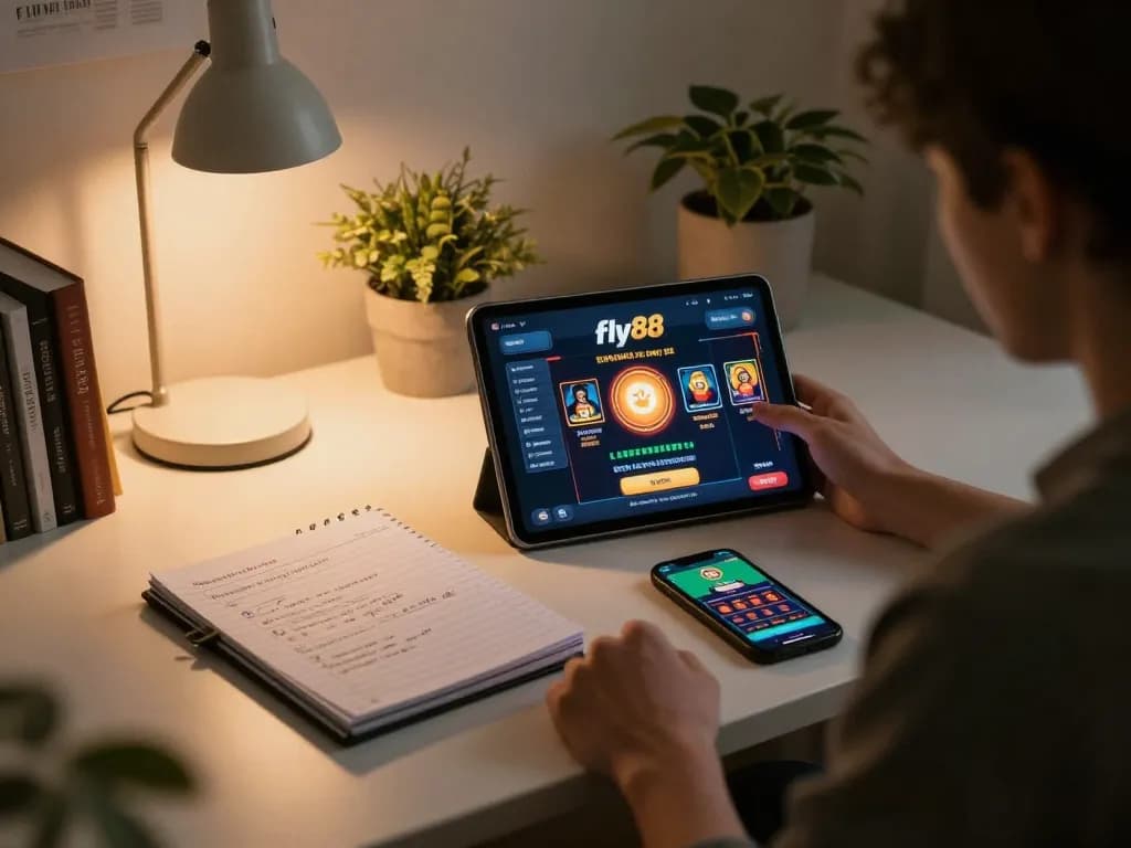 Play exciting games on fly88 casino app while planning bets from home office