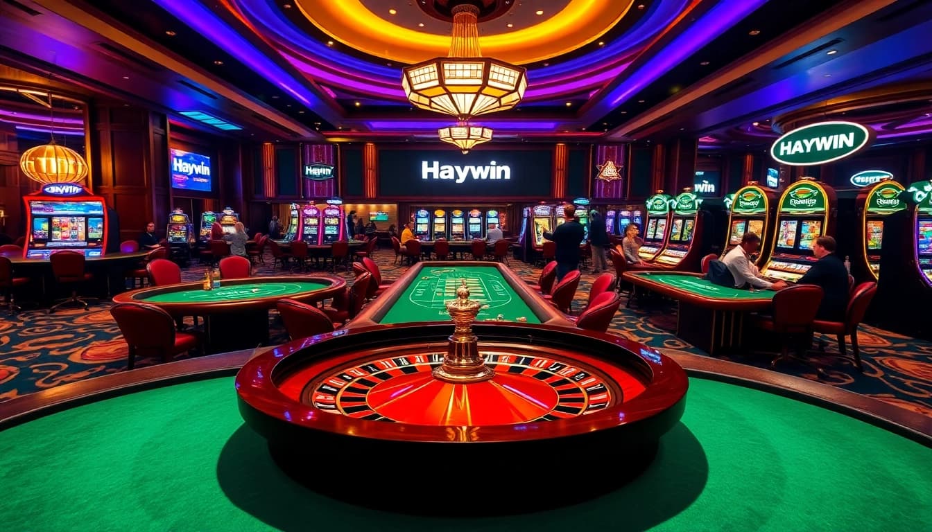 Experience the thrill of Haywin casino gaming with exciting tables and vibrant slot machines.