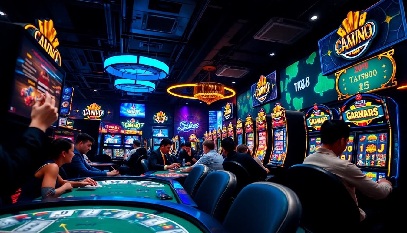 Experience the thrilling online games at tk88win.live, showcasing poker, slots, and sports betting.