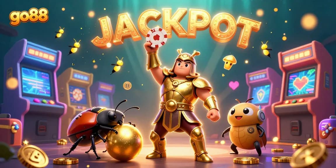 Spin to win with go88 in a vibrant casino scene showcasing victory and excitement.