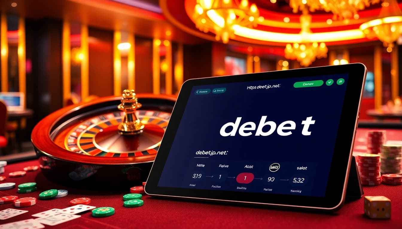 Experience the thrill of gambling at https://debet.jp.net/ with vibrant casino tables and online interfaces.