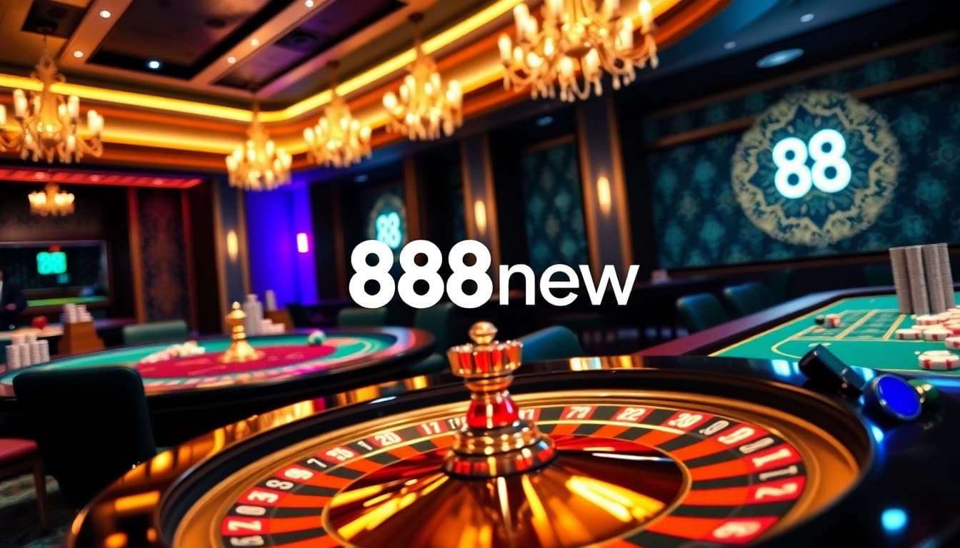 Experience excitement at 888new's casino tables with vibrant games and thrilling action.