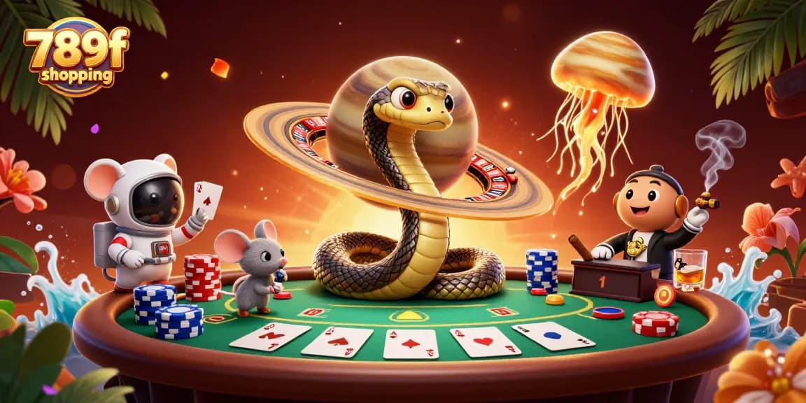 Engage with 789f shopping as tiny astronauts bet on a roulette wheel made from Saturn's rings in the galaxy.