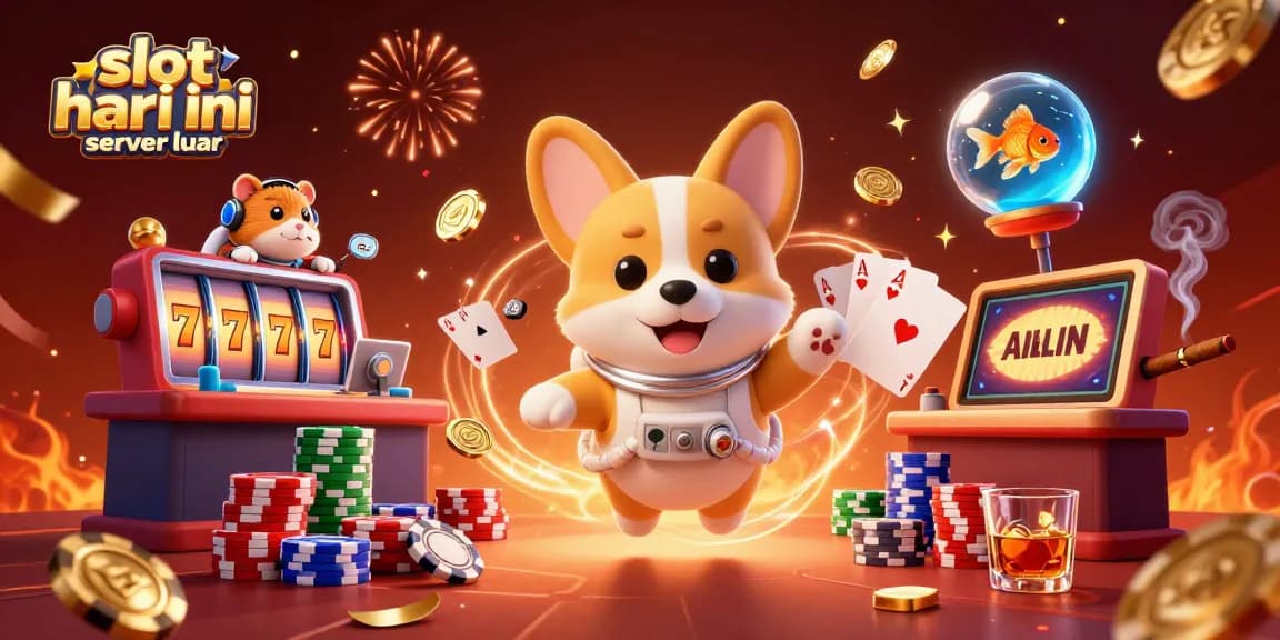 Experience the thrill of slot gacor hari ini server luar with a vibrant space casino scene showcasing unique gaming elements.