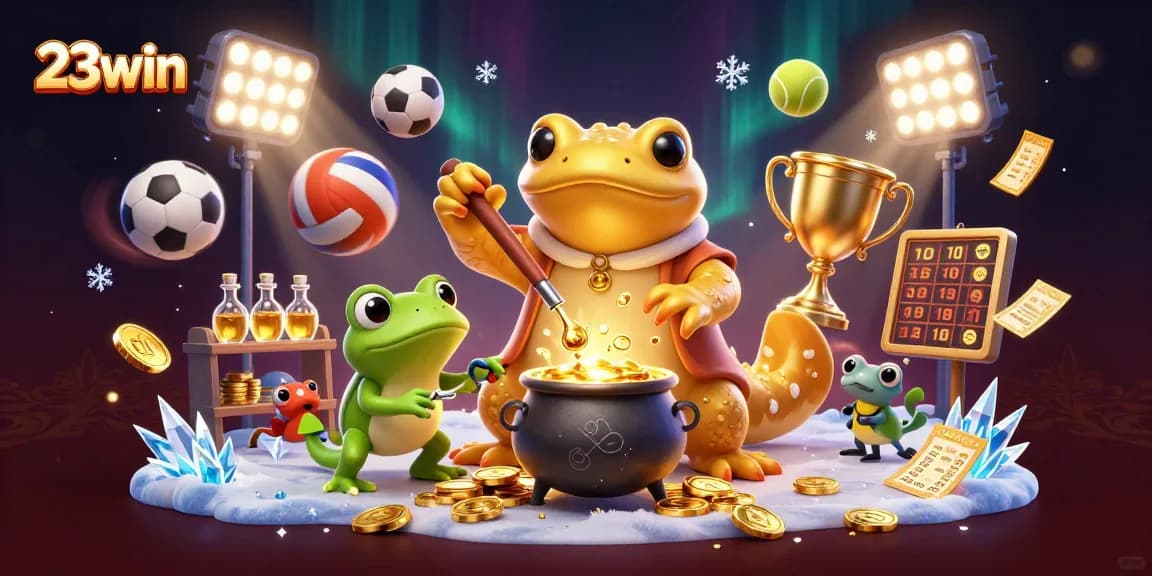 Experience the thrilling games at 23win with gold coins and authentic casino elements!