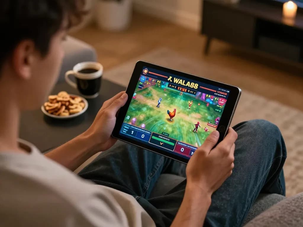 Experience thrilling live bets on WALA88 while enjoying a cozy home gaming setup.