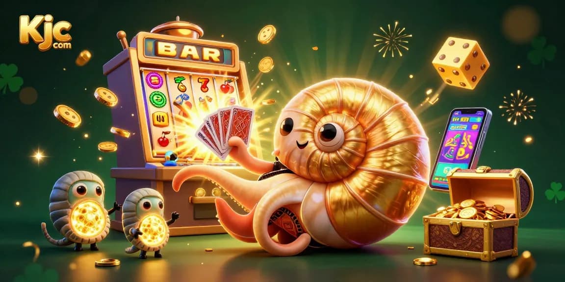 Experience thrilling gameplay at Kjc com with an ancient nautilus and jackpot visuals.