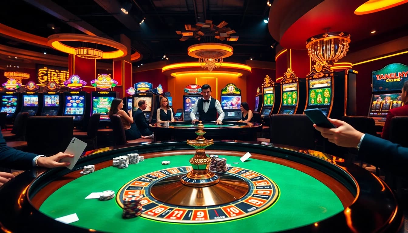 Nerve-racking action at a casino table showcasing https://nk88zz.bio/ and vibrant gambling excitement.
