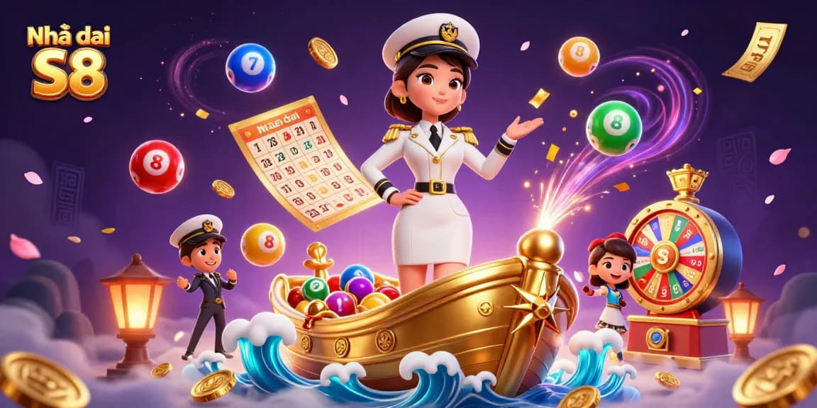 Catch winning experiences at Nhà cái S8, featuring colorful games and festive casino elements.