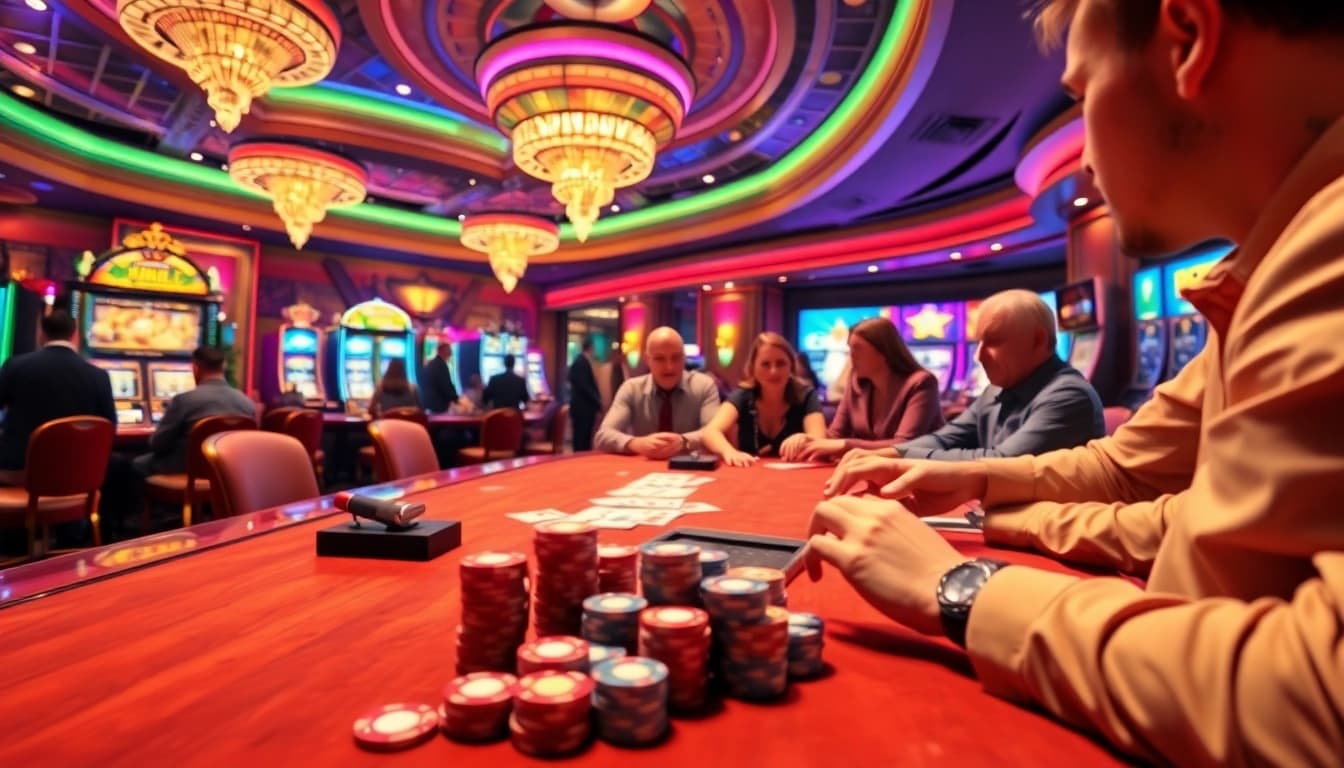 Experience the thrill of vaoluoitv with exciting casino games, vibrant lights, and engaging gambling action.