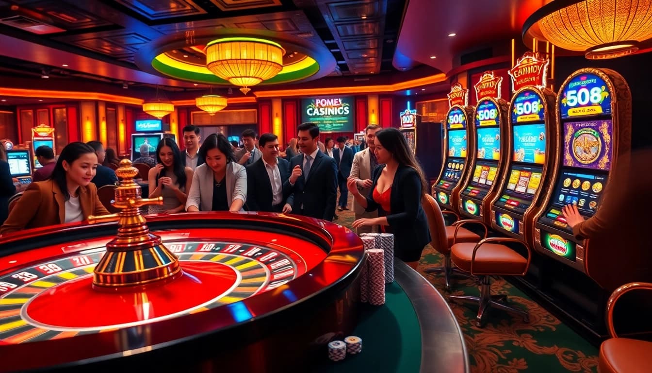 Players enjoy the excitement of gambling at Go8 com's luxurious online casino interface.