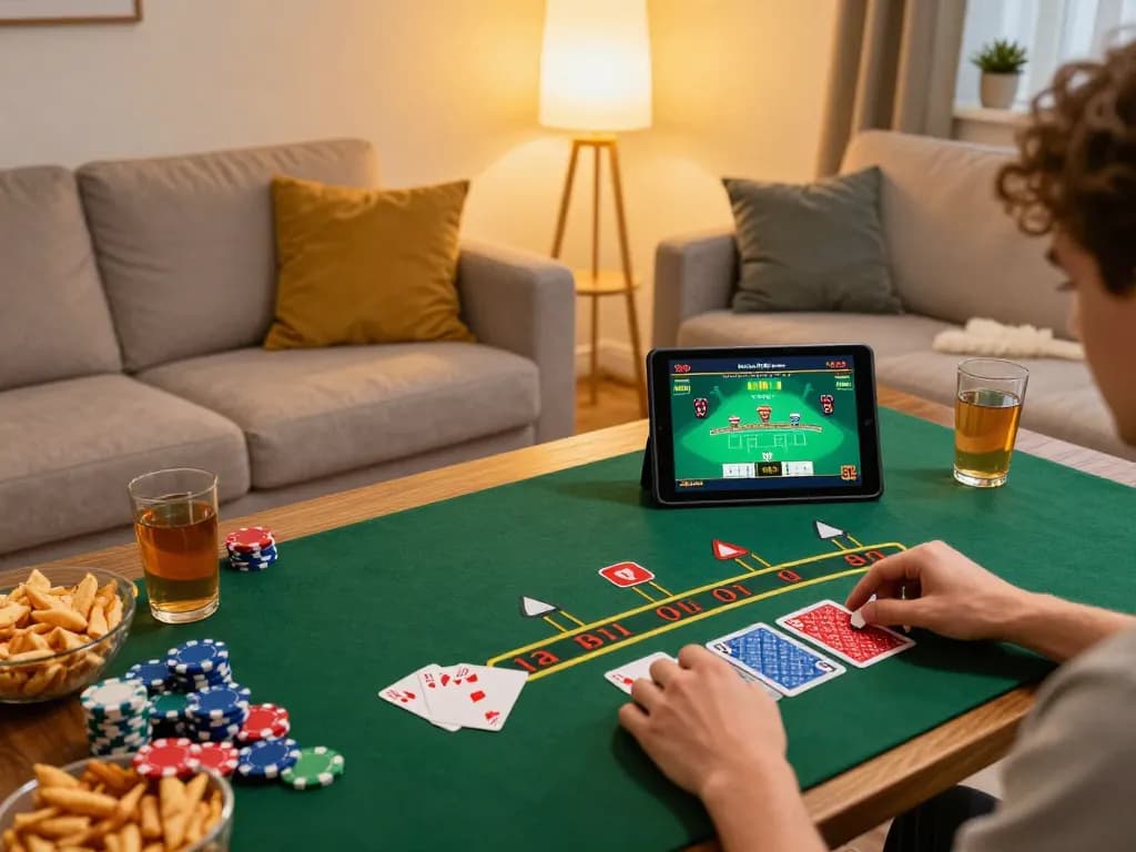 Engaging in a blackjack game on tablet with abc8go offers a fun home gaming experience.