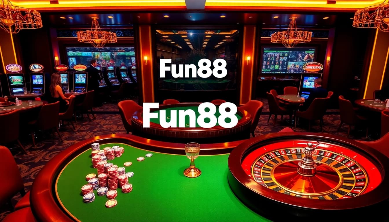 Engage in thrilling gameplay at Fun88 with vibrant casino tables and immersive betting experiences.