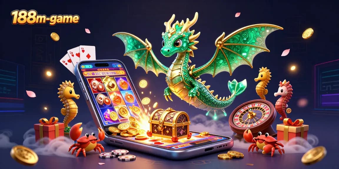 Experience the vibrant action of 188m-game with colorful slot games and a magical undersea kingdom.