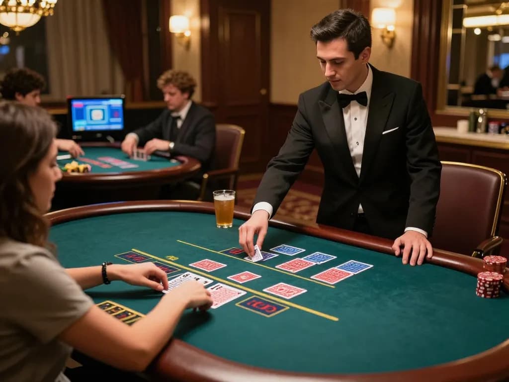 Players engaging with 13WIN live dealer blackjack for an immersive gaming experience