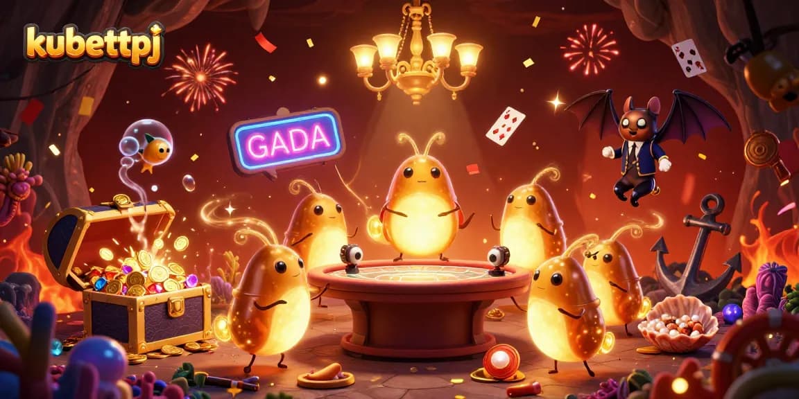 Illuminate your gaming experience with kubettpj's vibrant casino arts and characters in a dynamic illustration.
