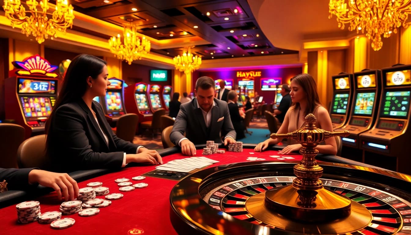 Experience the excitement of online gambling at hay88-teamala.us.com with vibrant casino tables and thrilling gameplay.