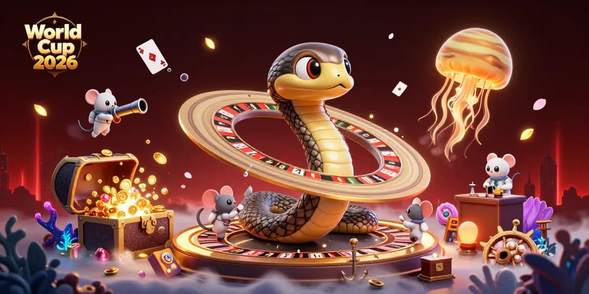 Experience thrilling bets at World Cup 2026 with vibrant cosmic casino characters.