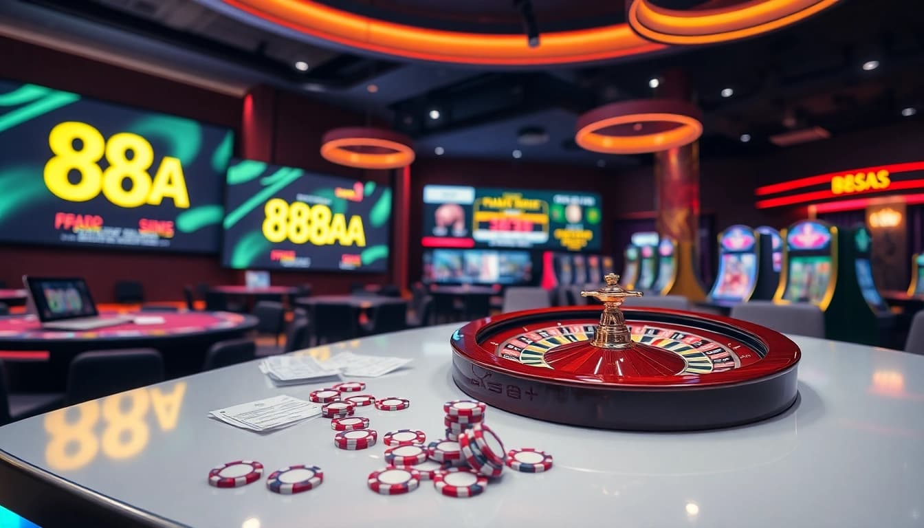 Experience the excitement of casino gaming at 88AA with vibrant tables and thrilling action.