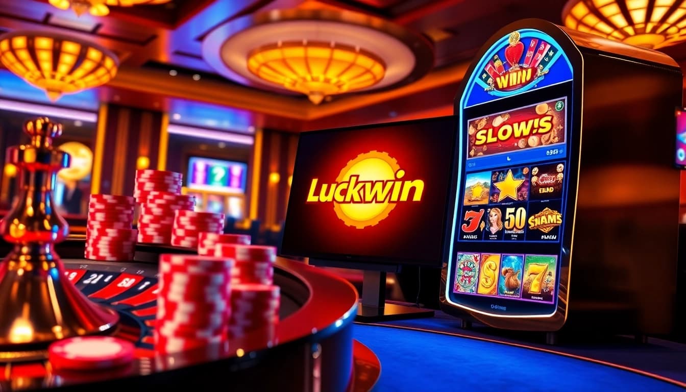Engage in the thrilling online gaming experience at http://luckywinn.cn.com/ with vibrant casino visuals, highlighting roulette and poker.