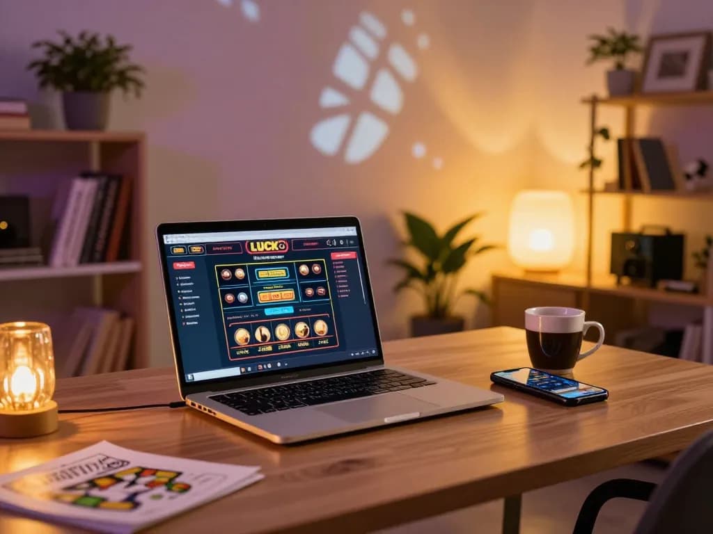 Trải nghiệm chơi game trực tuyến hấp dẫn trên LUCK8 với giao diện sống động và không gian ấm cúng tại nhà