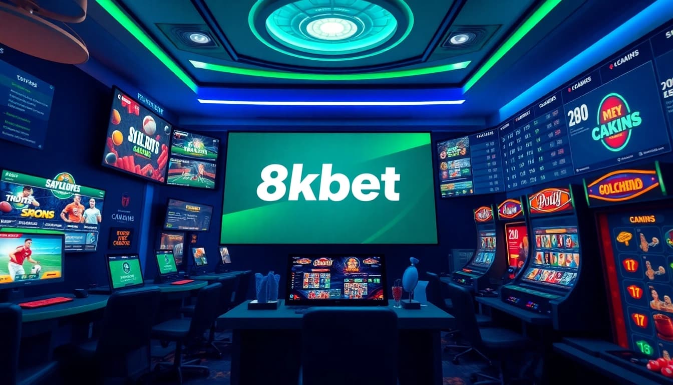 Exciting online betting experience with 8kbet visuals showcasing vibrant gaming interfaces and sports options.