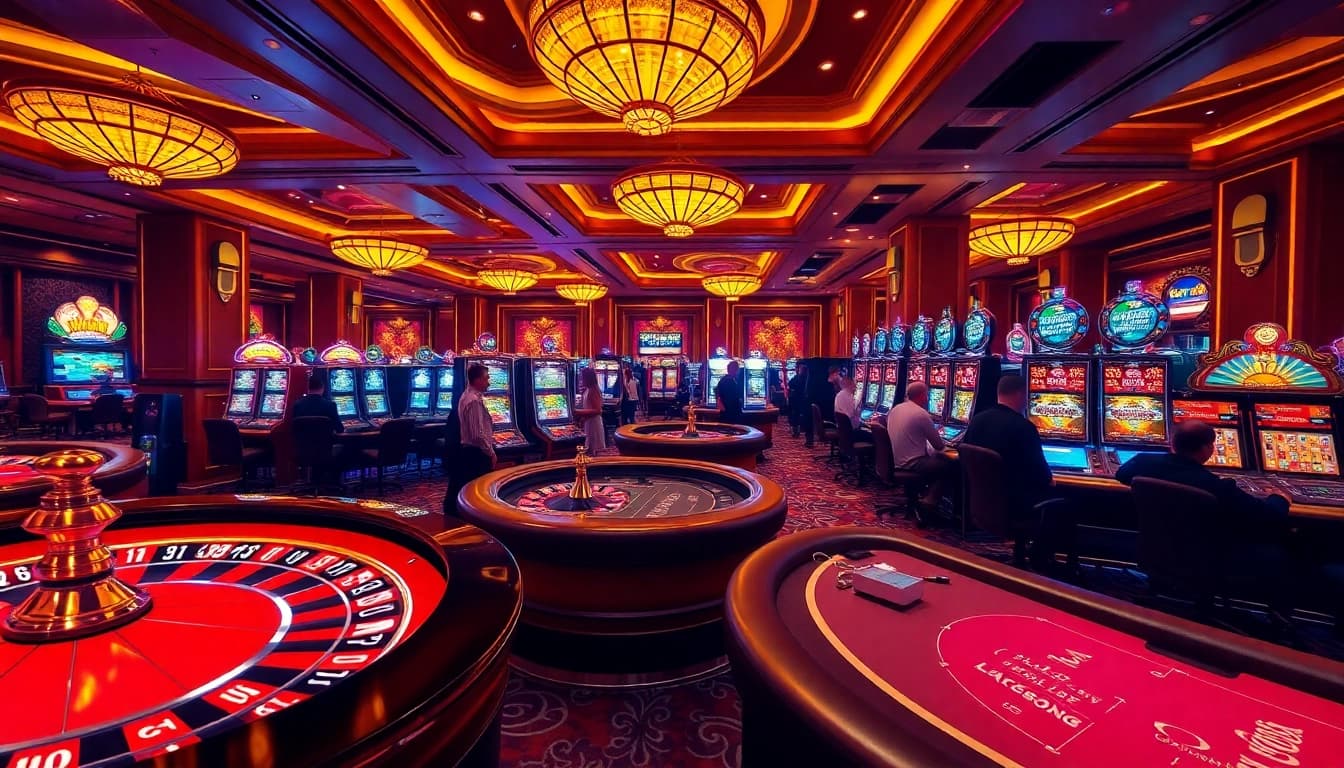 Experience the excitement of QQ88z Net with vibrant casino tables and players in action.