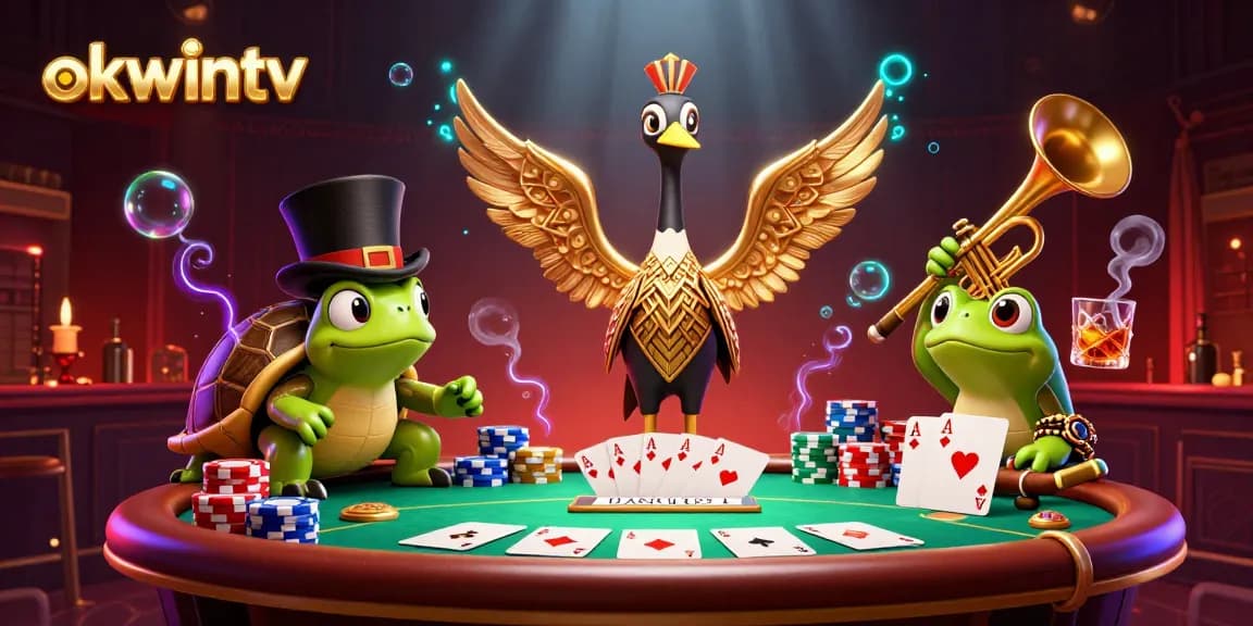 Experience thrilling gaming at okwintv with a vibrant scene showcasing a lively casino atmosphere.