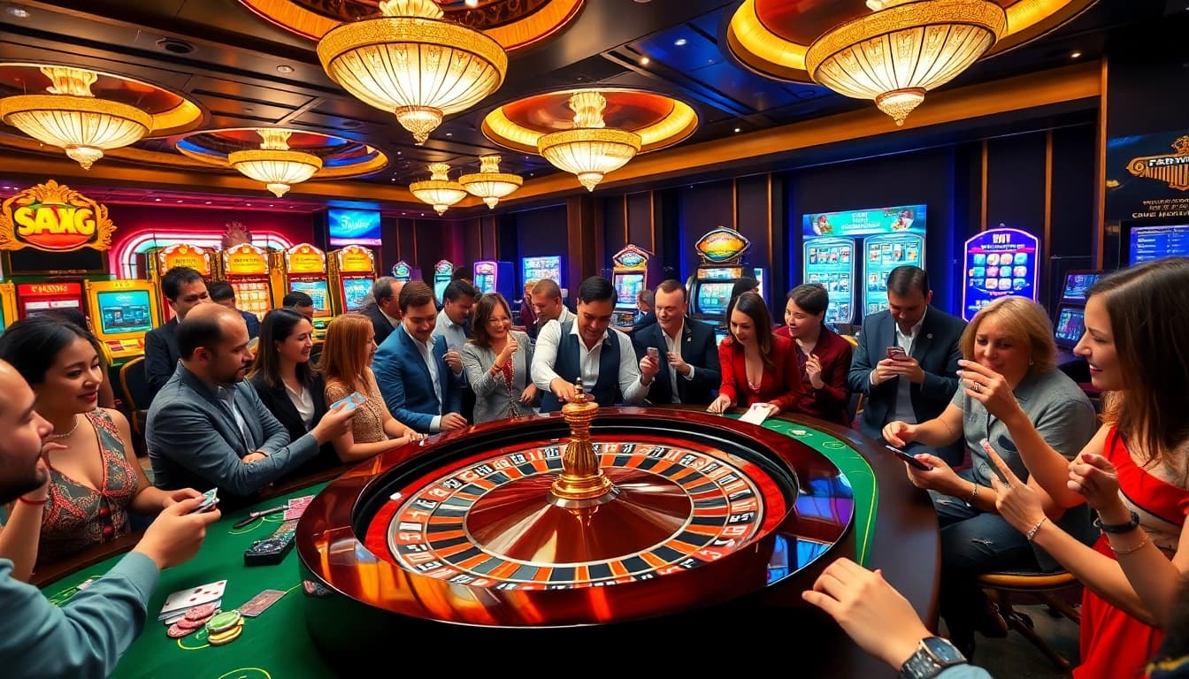Experience the thrill of gambling at 789win.com with vibrant gaming tables and exciting players.
