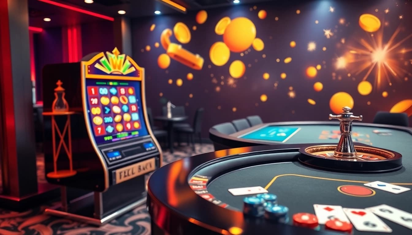 Experience the thrill of LuckyWin with vibrant slot machines and live casino tables.