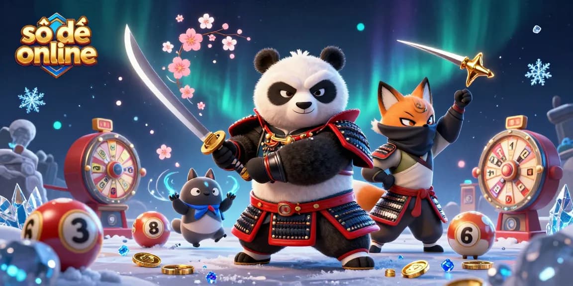 Savor the excitement of số đề online with vibrant illustrated action featuring a samurai panda and ninja fox.