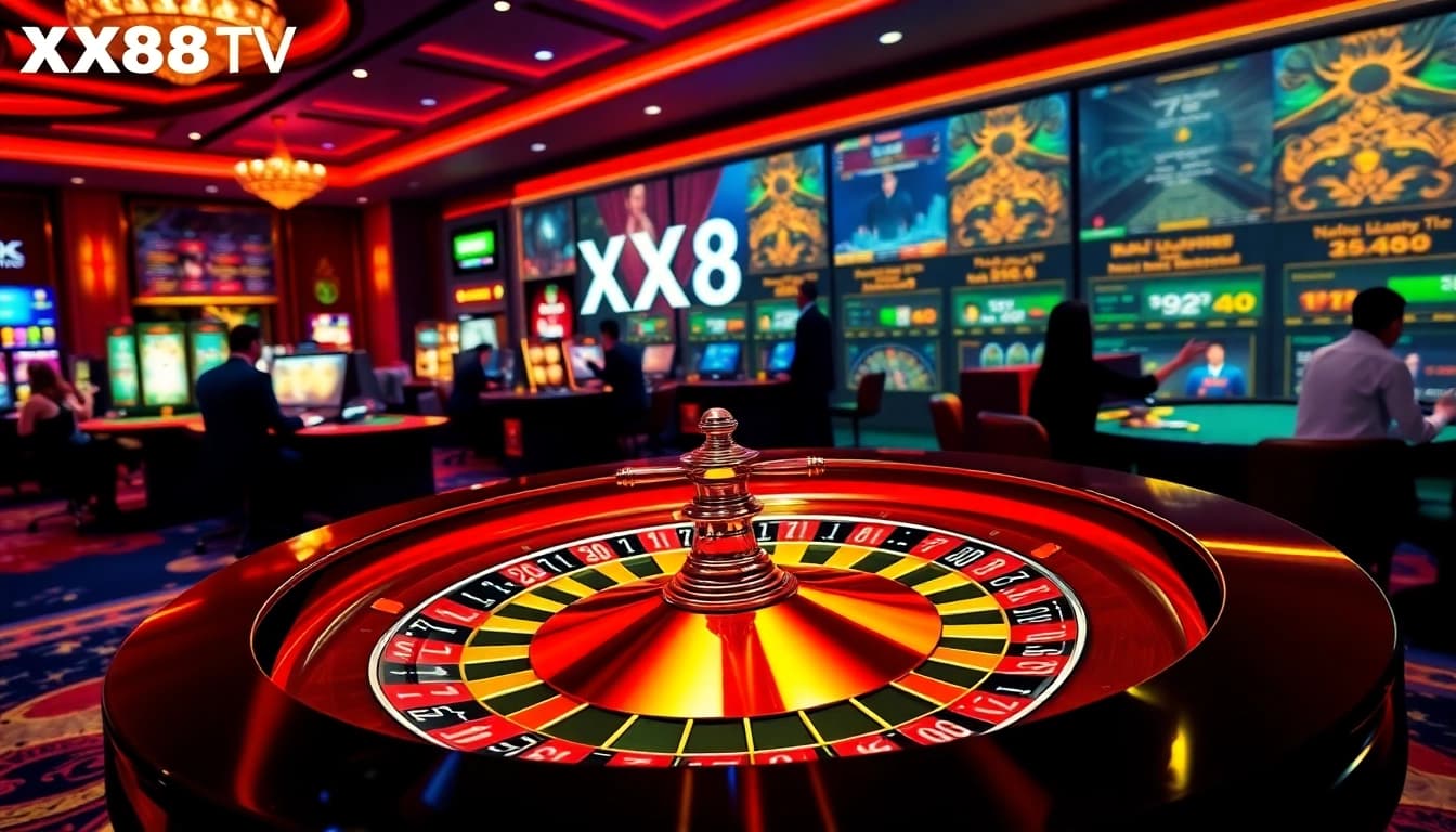 Experience the thrill of betting with XX88 TV on a dynamic online gambling platform featuring slots and poker.