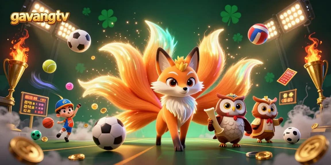 Experience thrilling sports betting action with gavangtv's vibrant 3D illustration highlighting quality gameplay.