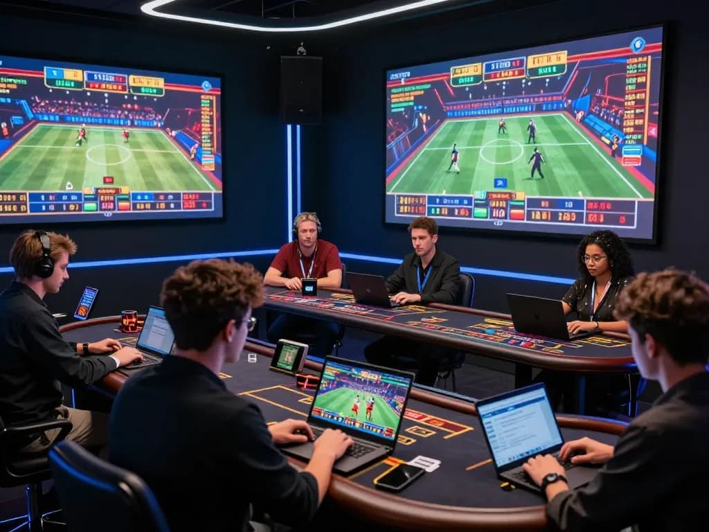 Engaging online gambling scene showcasing players using 789Win platform with vibrant game graphics and real-time betting.
